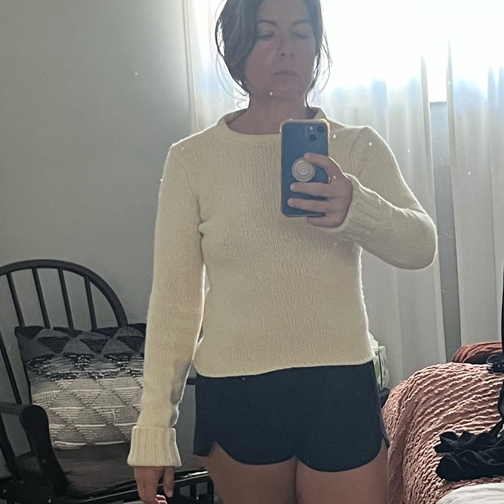 Vintage J. Crew Cream Knit Sweater